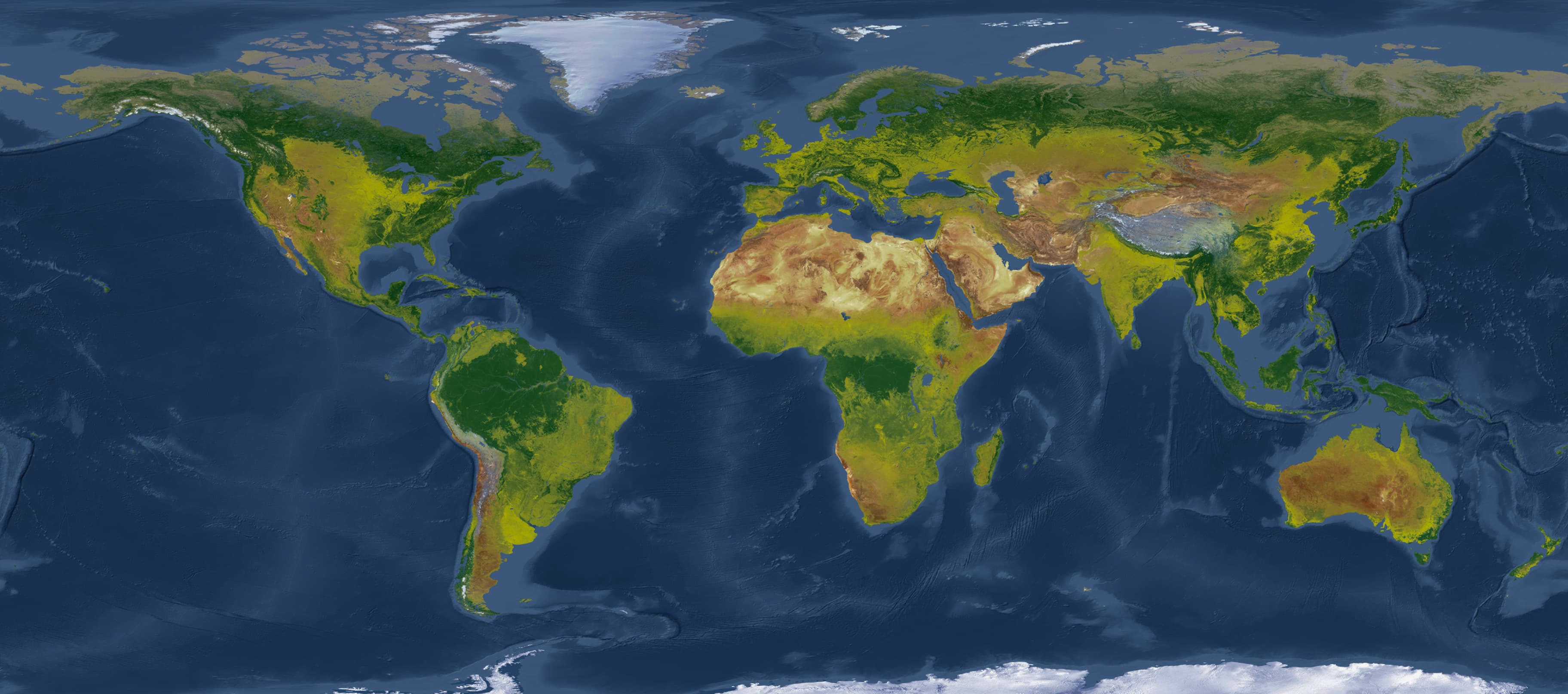 World Map with deployment locations